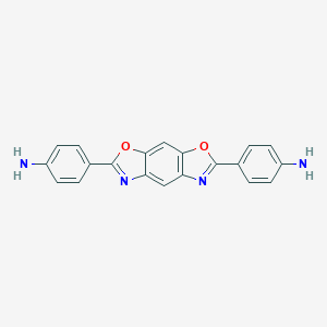 molecular formula C20H14N4O2 B174723 4,4'-(Benzo[1,2-d:5,4-d']bis(oxazole)-2,6-diyl)dianiline CAS No. 17200-77-0