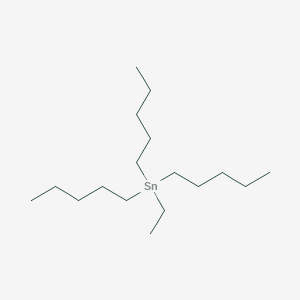 molecular formula C17H38Sn B174724 Ethyltripentyltin CAS No. 198958-44-0