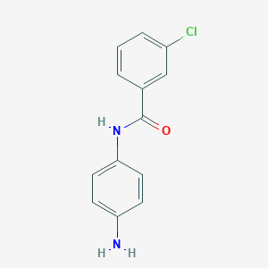 molecular formula C13H11ClN2O B174727 N-(4-aminophenyl)-3-chlorobenzamide CAS No. 123098-38-4