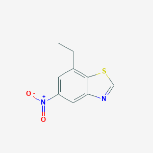 molecular formula C9H8N2O2S B174737 7-Ethyl-5-nitro-1,3-benzothiazole CAS No. 196205-29-5