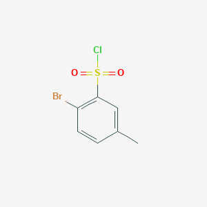 molecular formula C7H6BrClO2S B174748 2-Bromo-5-methylbenzene-1-sulfonyl chloride CAS No. 141113-98-6