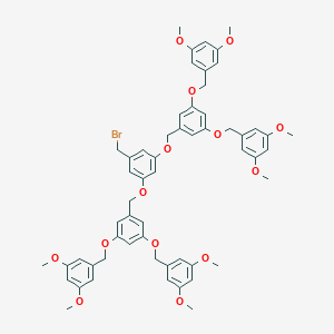 molecular formula C57H59BrO14 B174749 3,5-Bis[3,5-bis(3,5-dimethoxybenzyloxy)benzyloxy]benzyl Bromide CAS No. 152811-37-5