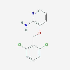 molecular formula C12H10Cl2N2O B174752 2-Amino-3-(2,6-dichlorobenzyloxy)pyridine CAS No. 107229-64-1