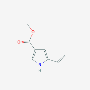 molecular formula C8H9NO2 B174758 Methyl 5-vinyl-1H-pyrrole-3-carboxylate CAS No. 198703-18-3