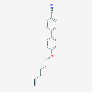 molecular formula C19H19NO B174764 4-(4-Hex-5-enoxyphenyl)benzonitrile CAS No. 125786-59-6