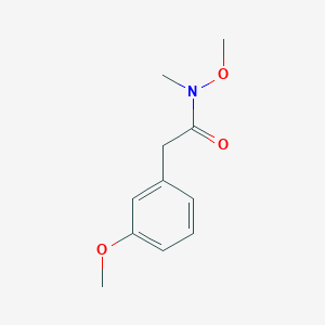 molecular formula C11H15NO3 B174775 N-甲氧基-2-(3-甲氧基苯基)-N-甲基乙酰胺 CAS No. 144828-84-2