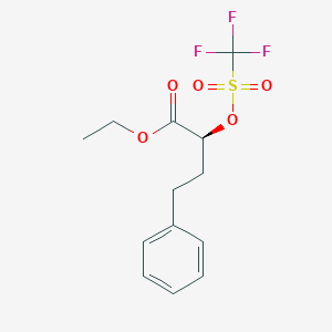 molecular formula C13H15F3O5S B017479 4-Phenyl-2-(S)-trifluoromethanesulfonyloxy-butyric Acid, Ethyl Ester CAS No. 138333-09-2