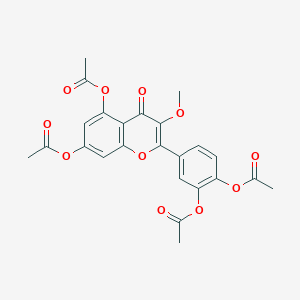 molecular formula C24H20O11 B174794 3-O-甲基槲皮素四乙酸酯 CAS No. 1486-69-7