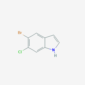 molecular formula C8H5BrClN B174802 5-溴-6-氯-1H-吲哚 CAS No. 122531-09-3