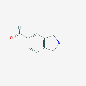 molecular formula C10H11NO B174806 2-甲基异吲哚啉-5-甲醛 CAS No. 107834-36-6
