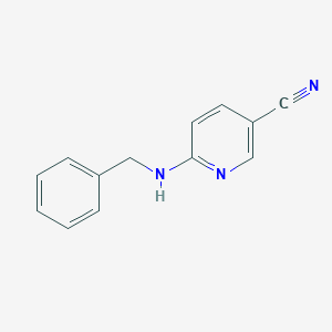 molecular formula C13H11N3 B174813 6-(Benzylamino)pyridine-3-carbonitrile CAS No. 15871-91-7