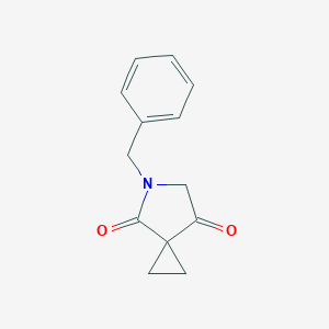 molecular formula C13H13NO2 B174817 5-苯甲基-5-氮杂螺[2.4]庚烷-4,7-二酮 CAS No. 129306-04-3