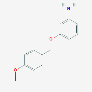 molecular formula C14H15NO2 B174818 3-(4-甲氧基-苄氧基)-苯胺 CAS No. 131770-85-9