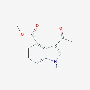molecular formula C12H11NO3 B174855 3-Acetyl-1H-indole-4-carboxylic acid methyl ester CAS No. 106896-57-5