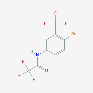 molecular formula C9H4BrF6NO B174857 N-[4-溴-3-(三氟甲基)苯基]-2,2,2-三氟乙酰胺 CAS No. 156425-50-2