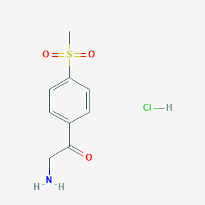 molecular formula C9H12ClNO3S B017486 2-Amino-1-[4-(methylsulfonyl)phenyl]-1-ethanone hydrochloride CAS No. 102871-96-5