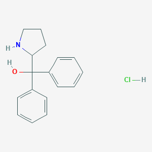 molecular formula C17H20ClNO B174866 alpha,alpha-Dimethyl-2-pyrrolidinemethanol hydrochloride CAS No. 16226-54-3