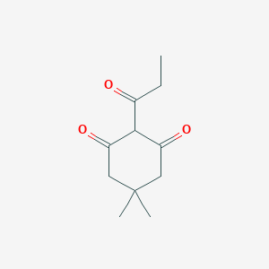 molecular formula C11H16O3 B174879 5,5-Dimethyl-2-propionylcyclohexane-1,3-dione CAS No. 1904-20-7