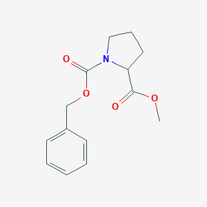 molecular formula C14H17NO4 B174887 1-Benzyl 2-methyl pyrrolidine-1,2-dicarboxylate CAS No. 108645-62-1