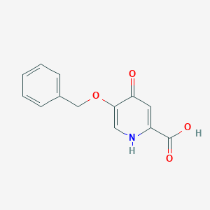 molecular formula C13H11NO4 B174894 5-(苄氧基)-4-氧代-1,4-二氢吡啶-2-羧酸 CAS No. 107550-30-1