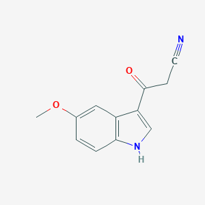 molecular formula C12H10N2O2 B017490 3-(5-methoxy-1H-indol-3-yl)-3-oxopropanenitrile CAS No. 821009-89-6