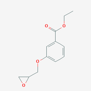 molecular formula C12H14O4 B174905 Ethyl 3-(oxiran-2-ylmethoxy)benzoate CAS No. 104354-26-9