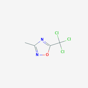 molecular formula C4H3Cl3N2O B174909 3-甲基-5-(三氯甲基)-1,2,4-噁二唑 CAS No. 1195-25-1