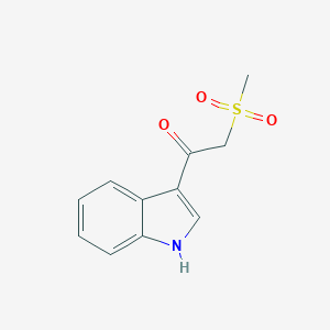 molecular formula C11H11NO3S B017491 1-(1H-吲哚-3-基)-2-(甲磺酰基)-1-乙酮 CAS No. 821009-91-0