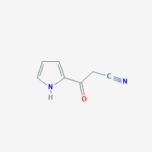 molecular formula C7H6N2O B017493 3-oxo-3-(1H-pyrrol-2-yl)propanenitrile CAS No. 90908-89-7