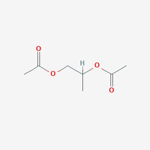 molecular formula C7H12O4<br>OC(CH3)OCH2CH(CH3)OC(CH3)O<br>C7H12O4 B174932 Propylene glycol diacetate CAS No. 134236-23-0