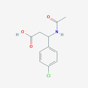 B174948 3-Acetamido-3-(4-chlorophenyl)propanoic acid CAS No. 197785-38-9