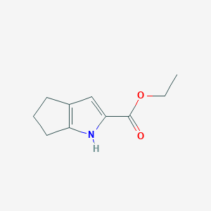 molecular formula C10H13NO2 B174949 1,4,5,6-四氢环戊[b]吡咯-2-羧酸乙酯 CAS No. 124455-77-2