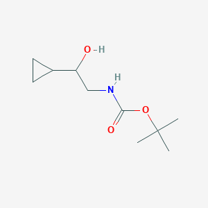 molecular formula C10H19NO3 B174970 tert-Butyl (2-cyclopropyl-2-hydroxyethyl)carbamate CAS No. 121102-91-8