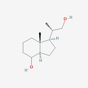 molecular formula C13H24O2 B174983 (1R,3aR,7aR)-1-((S)-1-羟基丙烷-2-基)-7a-甲基八氢-1H-茚-4-醇 CAS No. 185997-26-6