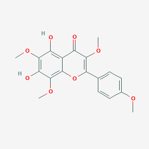 molecular formula C19H18O8 B017500 阿兰尼醇 CAS No. 50461-86-4