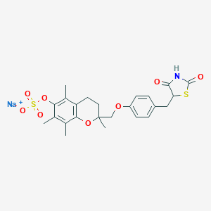 molecular formula C24H26NNaO8S2 B175002 Troglitazone Sulfate Sodium CAS No. 110765-08-7