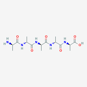 molecular formula C15H27N5O6 B175020 (2R)-2-[[(2R)-2-[[(2R)-2-[[(2R)-2-[[(2R)-2-氨基丙酰基]氨基]丙酰基]氨基]丙酰基]氨基]丙酰基]氨基]丙酸 CAS No. 10491-09-5