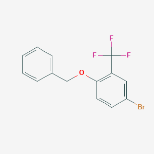 molecular formula C14H10BrF3O B175050 1-(苄氧基)-4-溴-2-(三氟甲基)苯 CAS No. 169247-46-5
