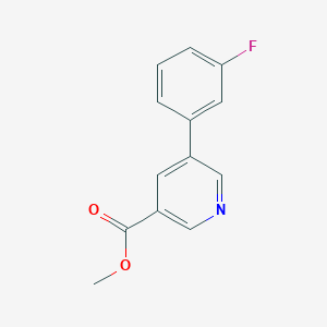 B175067 Methyl 5-(3-fluorophenyl)nicotinate CAS No. 181705-87-3