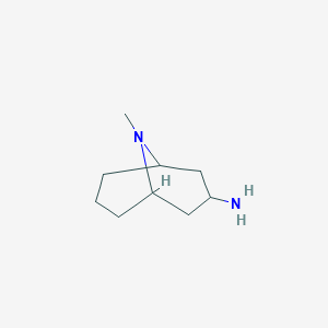 molecular formula C9H18N2 B175113 9-Methyl-9-azabicyclo[3.3.1]nonan-3-amine CAS No. 141650-55-7