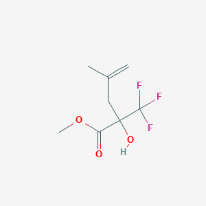 molecular formula C8H11F3O3 B175129 2-羟基-4-甲基-2-(三氟甲基)戊-4-烯酸甲酯 CAS No. 117015-42-6