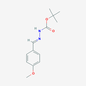 molecular formula C13H18N2O3 B175131 tert-butyl N-[(E)-(4-methoxyphenyl)methylideneamino]carbamate CAS No. 150767-00-3