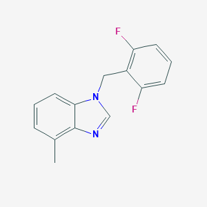 1H-Benzimidazole, 1-((2,6-difluorophenyl)methyl)-4-methyl-