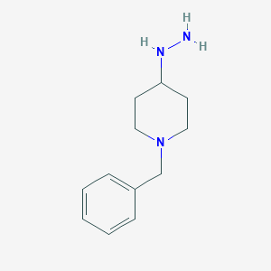 molecular formula C12H19N3 B175302 1-Benzyl-4-hydrazinylpiperidine CAS No. 180696-11-1