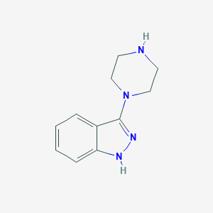 molecular formula C11H14N4 B175316 3-(Piperazin-1-YL)-1H-indazole CAS No. 131633-88-0