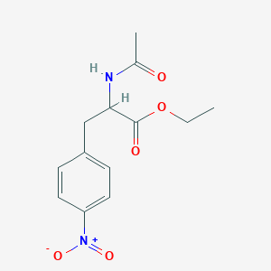 molecular formula C13H16N2O5 B175318 Ethyl 2-acetamido-3-(4-nitrophenyl)propanoate CAS No. 198152-46-4