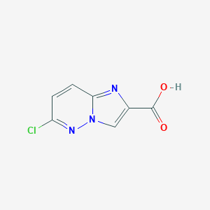 molecular formula C7H4ClN3O2 B017532 6-Chloroimidazo[1,2-b]pyridazine-2-carboxylic acid CAS No. 14714-24-0