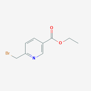 molecular formula C9H10BrNO2 B175332 Ethyl 6-(bromomethyl)nicotinate CAS No. 178264-57-8