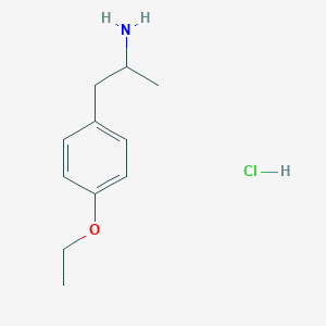 molecular formula C11H18ClNO B175335 4-Ethoxyamphetamine hydrochloride CAS No. 135014-87-8