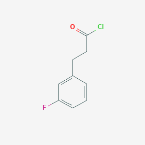 molecular formula C9H8ClFO B175365 3-(3-Fluorophenyl)propanoyl chloride CAS No. 148960-31-0
